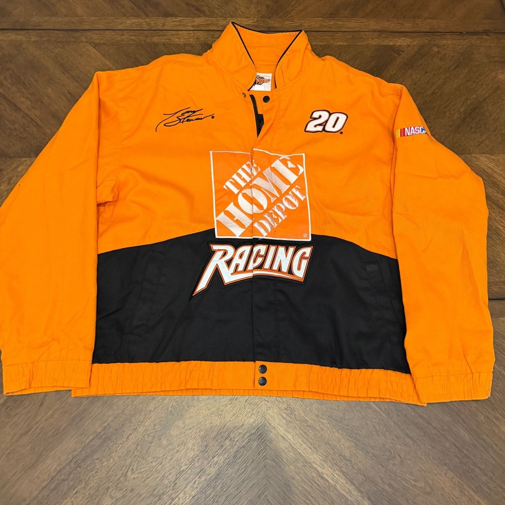 Winners Circle NASCAR Tony Stewart 20 Home Depot Racing Jacket Orange Mens XL